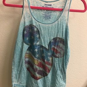 disneyland mickey mouse american flag tank